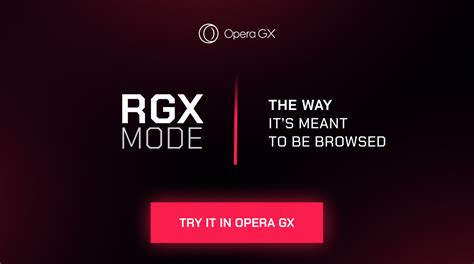 opera gx rgx|Gaming Browser